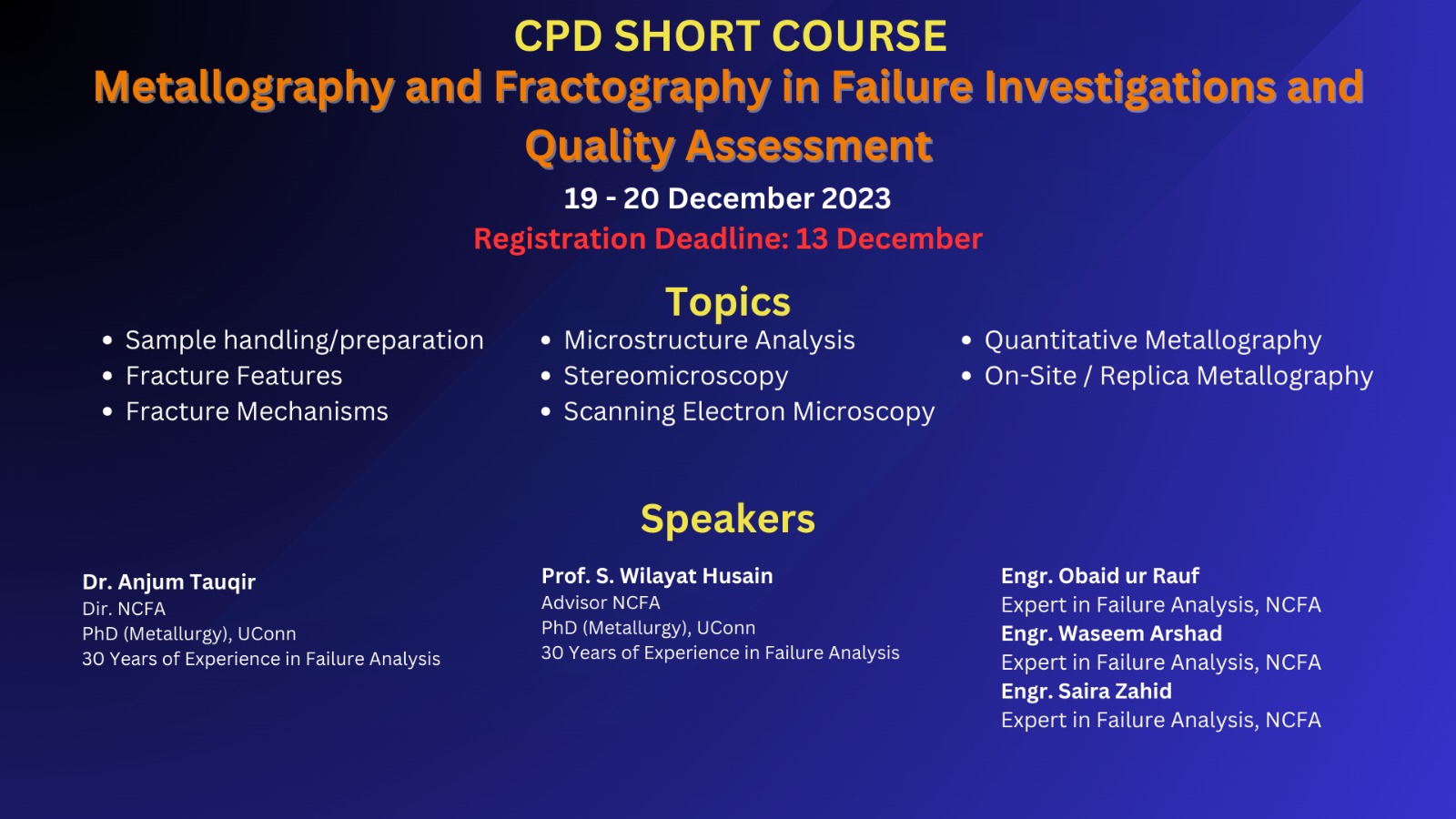 CPD Short Course